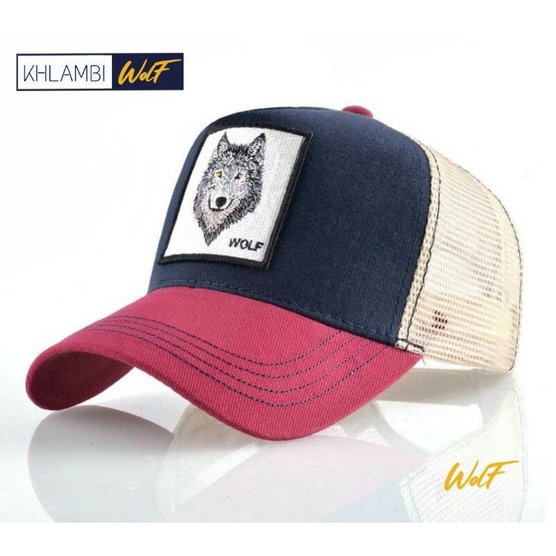 topi baseball dewasa topi unisex wolf