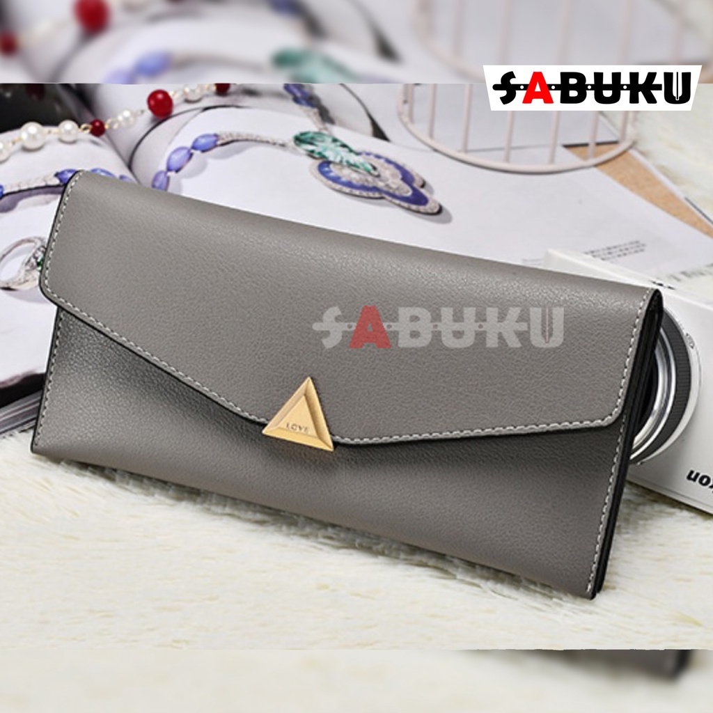 Dompet Wanita Korea Fashion Trendy Dompet Wanita Model Panjang-081