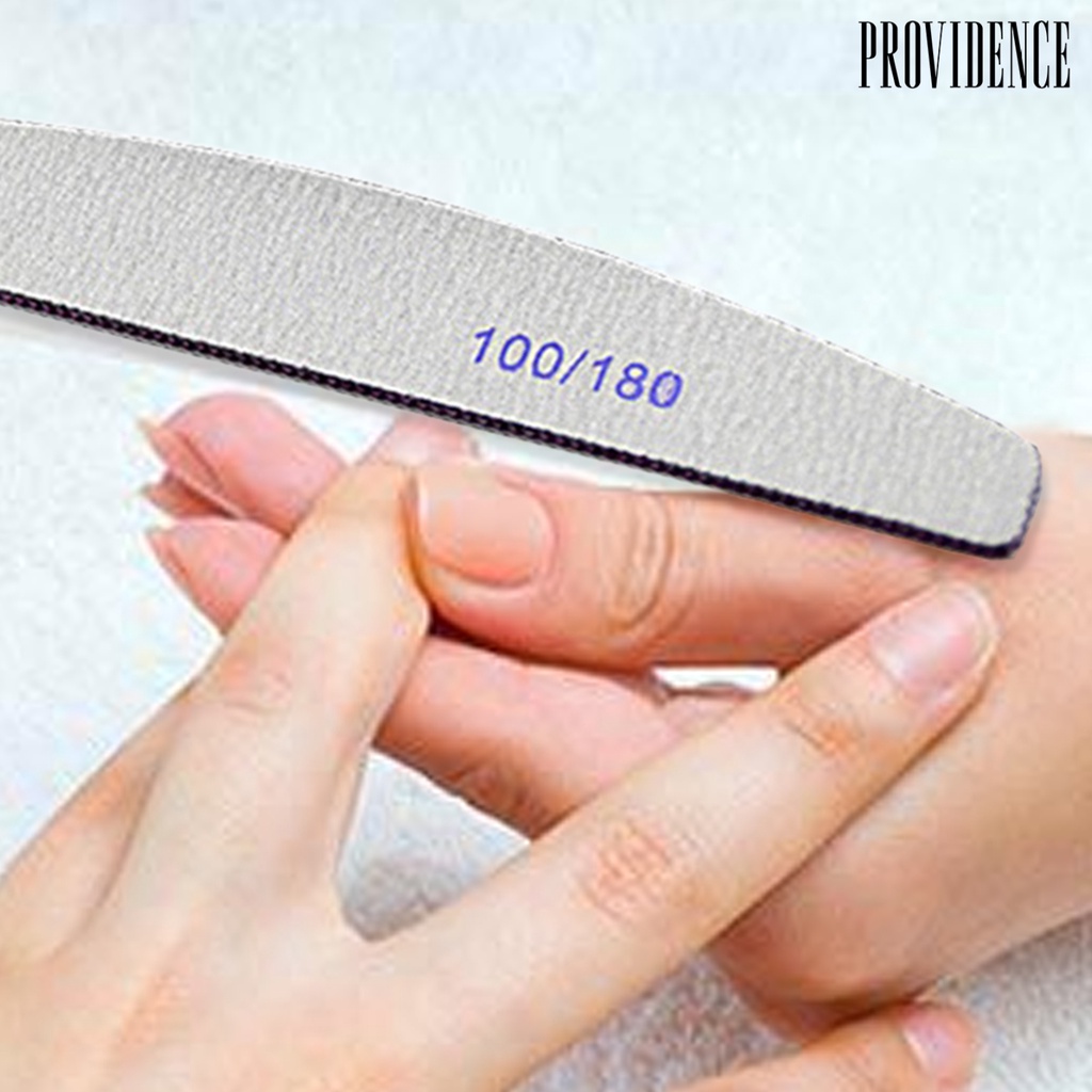 Providence 25Pcs Nail File Smooth Nail Dual Sided Manicure Tools Natural Arylic False Gel Nail File for Salon