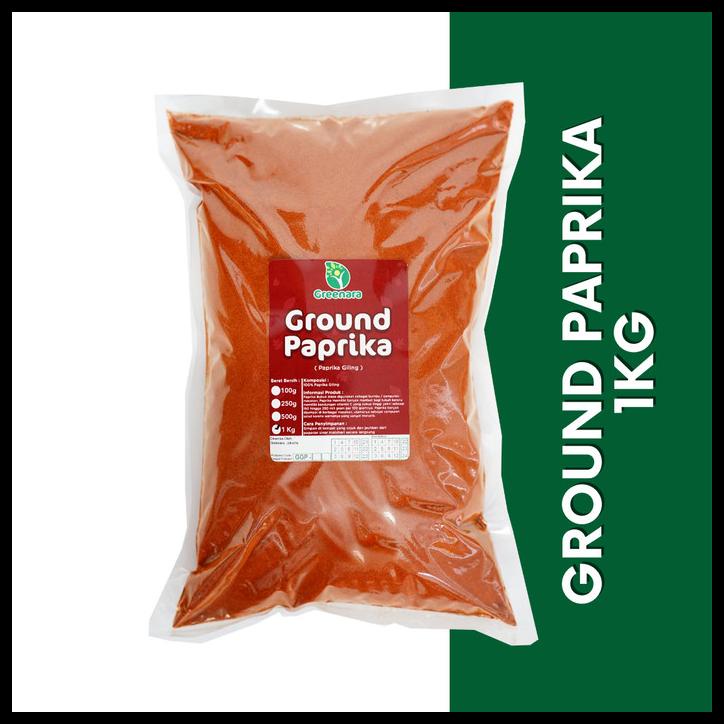 

TERBARUU!! Greenara Ground Paprika 1Kg / Paprika Bubuk TERBARU