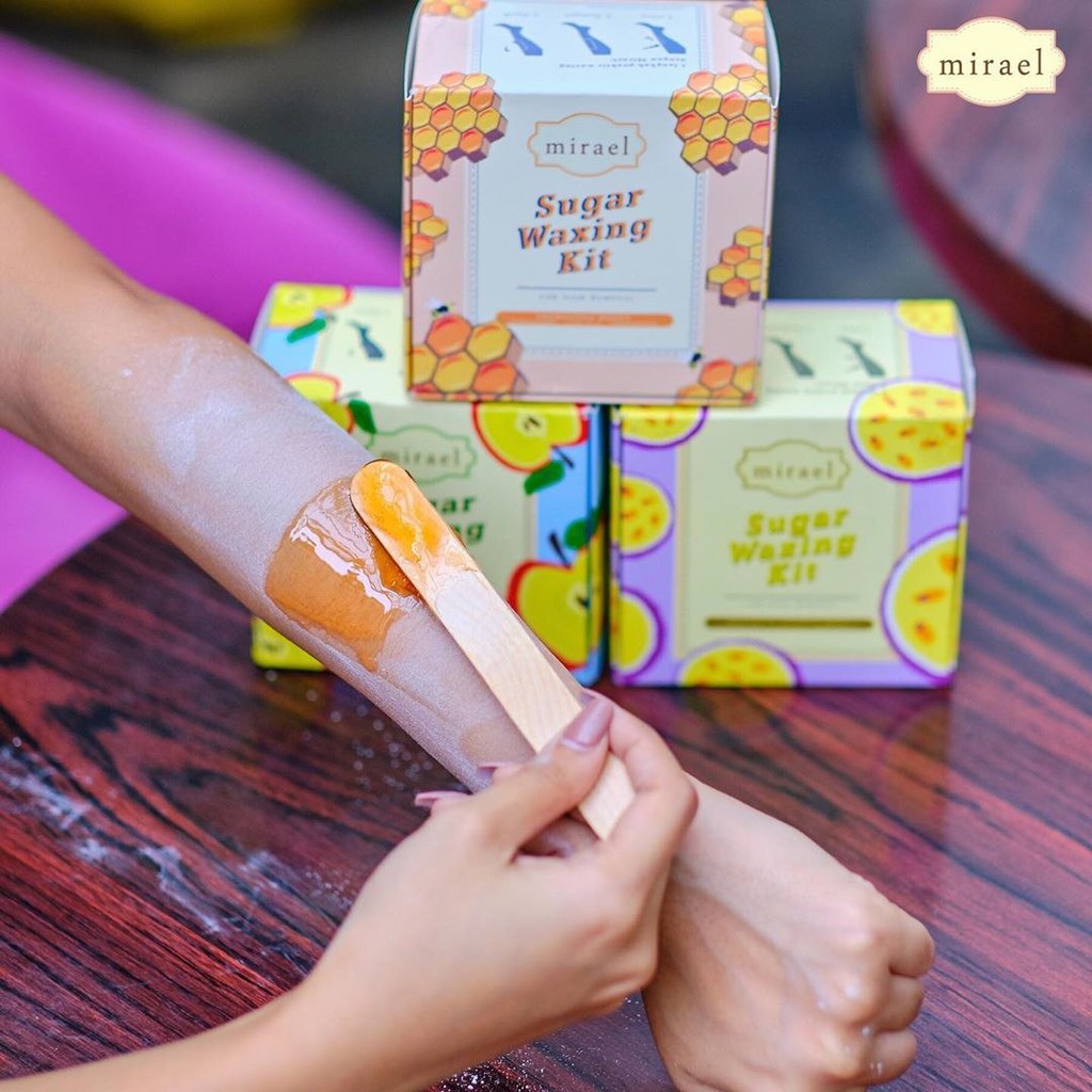 Mirael Sugar Waxing Kit lengkap murah waxing bulu kaki ketiak
