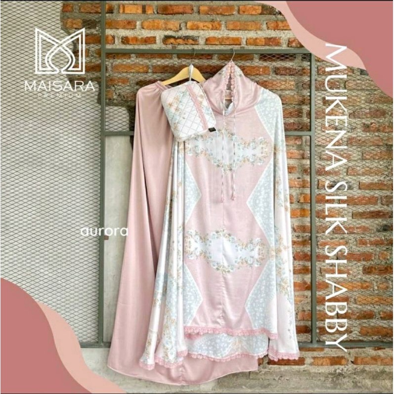 MUKENA SILK SHABBY MAISARA ( ROYALE PREMIUM) AURORA