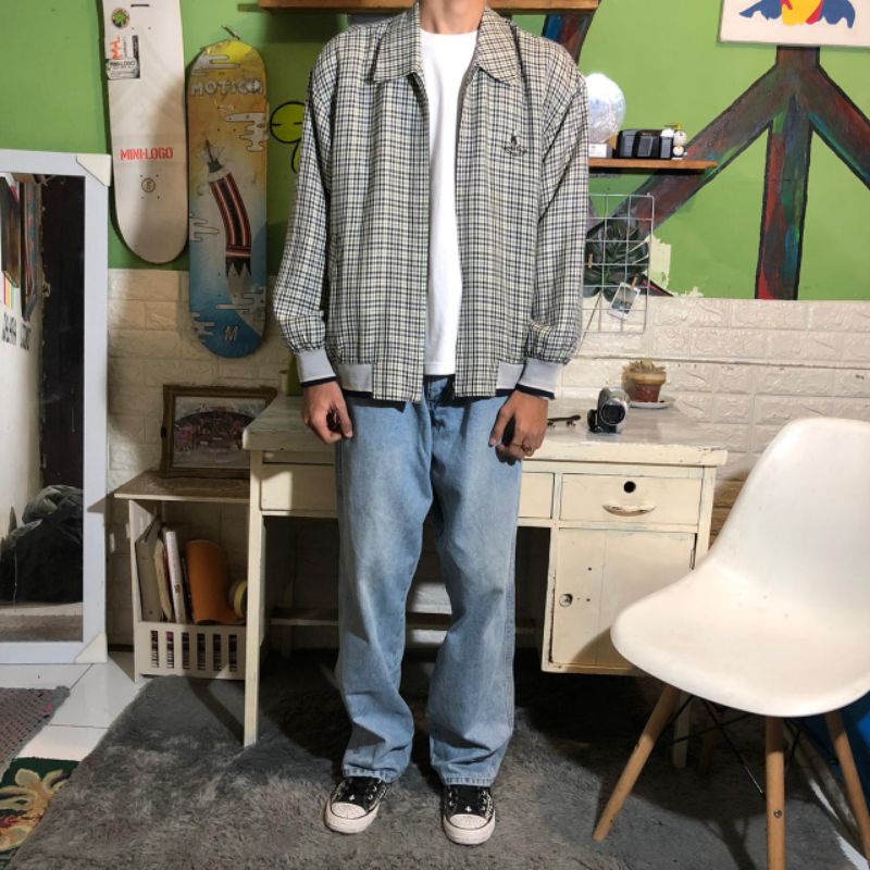 Celana Panjang Timberland Denim Blue Jeans Washed,Baggy Pants