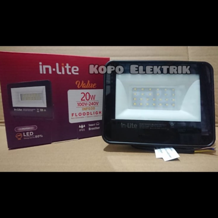 Inlite Lampu Sorot 20 Watt LED Inlite Sorot Value INF030 Floodlight