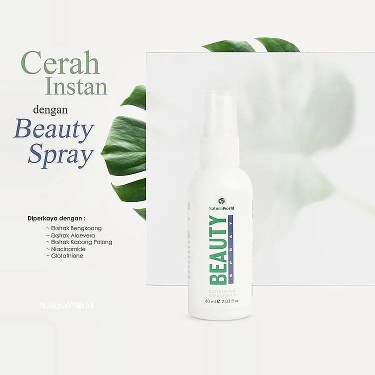 Beauty Spray Naturaworld ORIGINAL - Serum Wajah Berjerawat Berminyak Flek Hitam