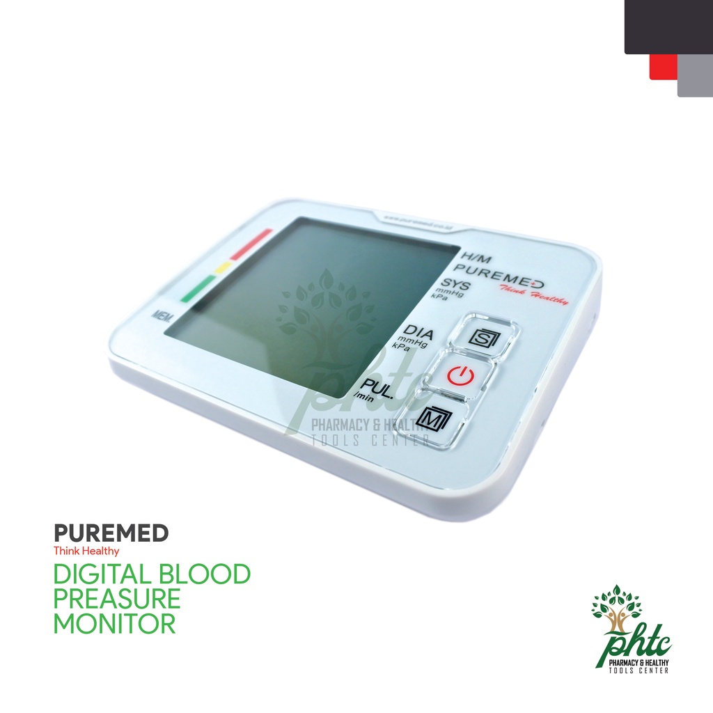 PUREMED Tensimeter Digital Dengan Suara l Digital Blood Pressure Monitor With Voice l Layar Tensi Besar