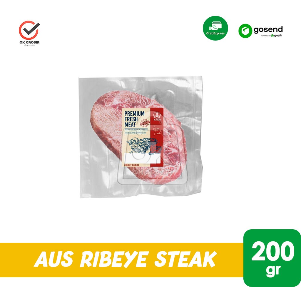 

Daging Steak AUS Ribeye Meltique Premium Beef 200gr (KHUSUS INSTANT)