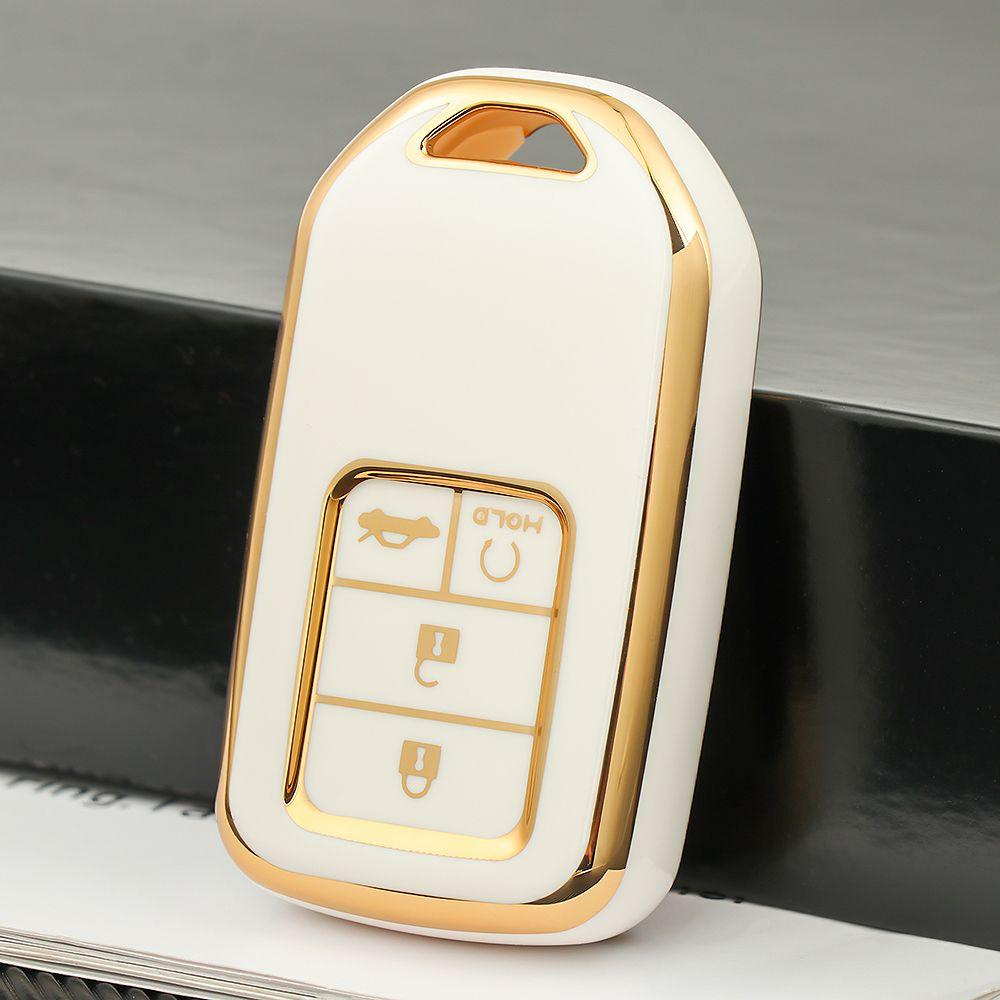 Populer Case Kunci Mobil Multicolour Hias Aksesoris Mobil Keychain Aksesoris Klip Ring Keychain Untuk Untuk Honda CR-V ACCORD ODYSSEY CIVIC