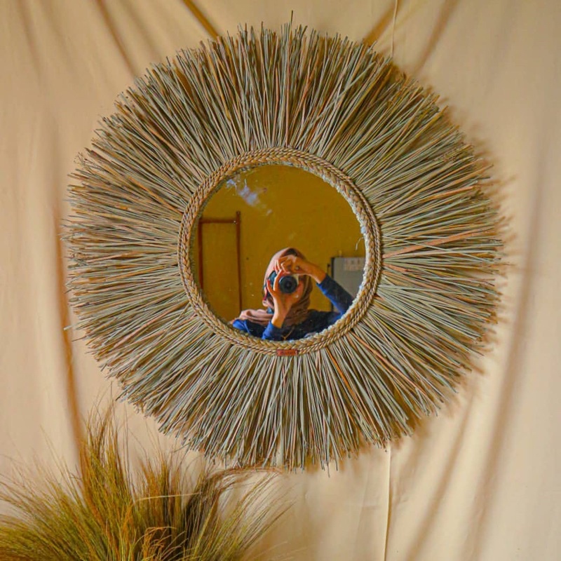 CERMIN ANYAMAN MENDONG D80-100cm