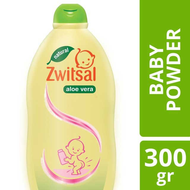 Zwitsal Baby Powder Natural Aloe Vera 300gr Bedak Bayi Tabur