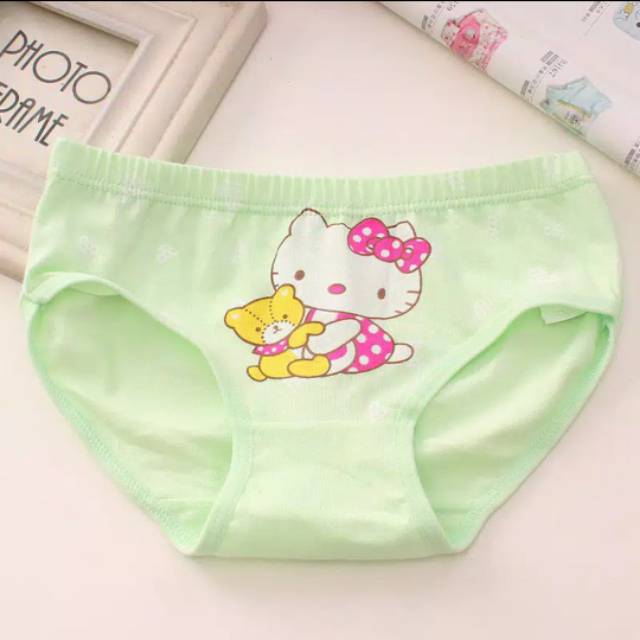 3pcs Celana Dalam Anak Perempuan Motif Undrewear Bahan Katun