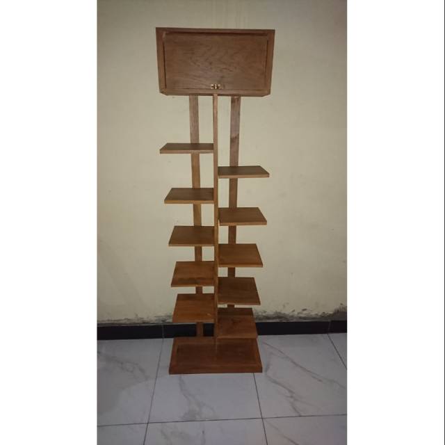 RAK SEPATU / POT BUNGA KAYU JATI