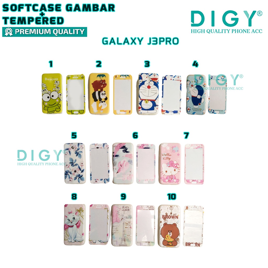 Casing Samsung J3 PRO J6  GRAND PRIME  J1 ACE J2 Iphone 7  IP 8 REDMI NOTE 5A S2 OPPO F7 Softcase Gambar Karakter Kartun Plus Tempered