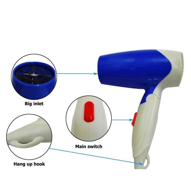 HAIR DRYER HAIRDRYER LIPAT / Pengering Rambut Lipat 1490