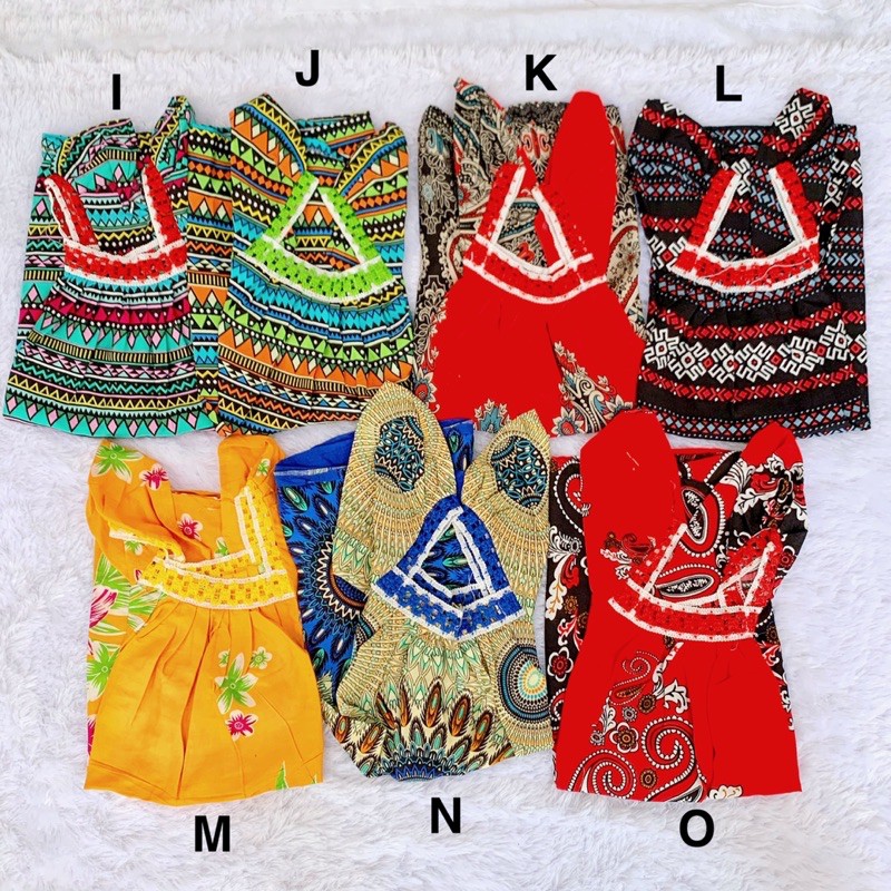 DRESS RAYON RENDA SIZE M / DASTER ROK ANAK BAYI CEWEK PEREMPUAN BATIK ADEM TIPIS ENAK