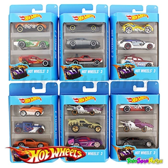 3 hot wheels