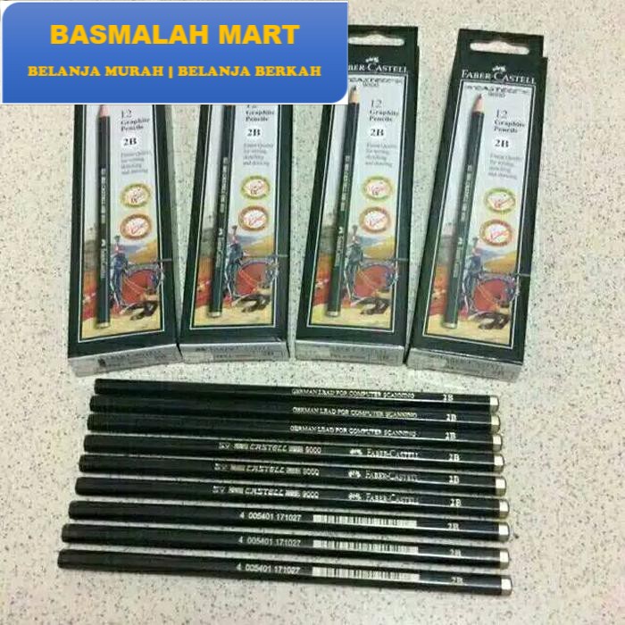 

Pensil 2B staedtler/faber Castell ECER Murah Berkualitas