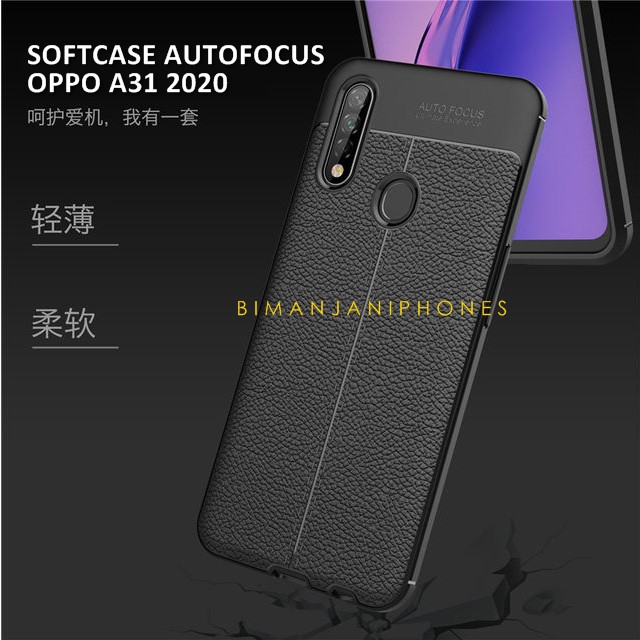 OPPO A31 (2020) - Soft Case Autofocus Leather Looks