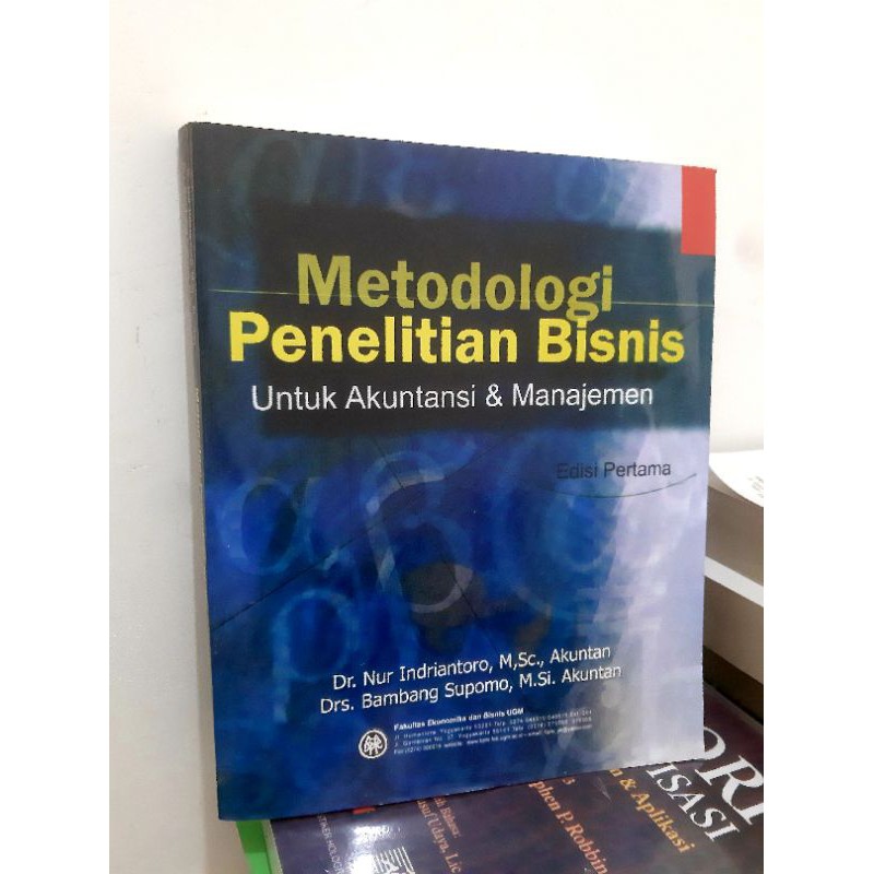 

Buku METODOLOGI PENELITIAN BISINIS Untuk Akuntansi dan Manajemen