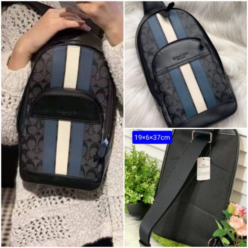 Tas selempang COACH, grade super premium 1:1, bahan leather incl paper bag