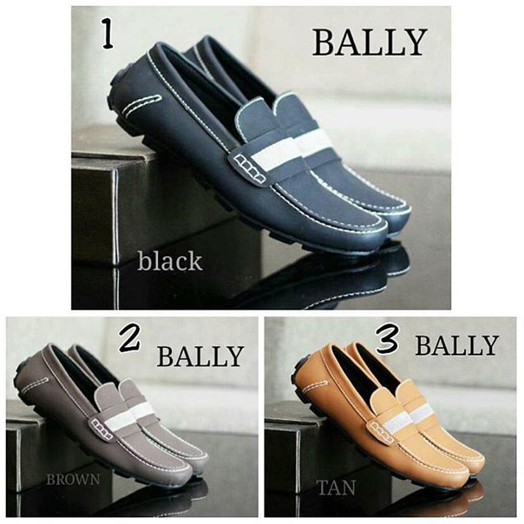 SEPATU CASUAL BALLY, SEPTU SLIP ON, SEPATU SLOP (BALLY MOCCASIN)