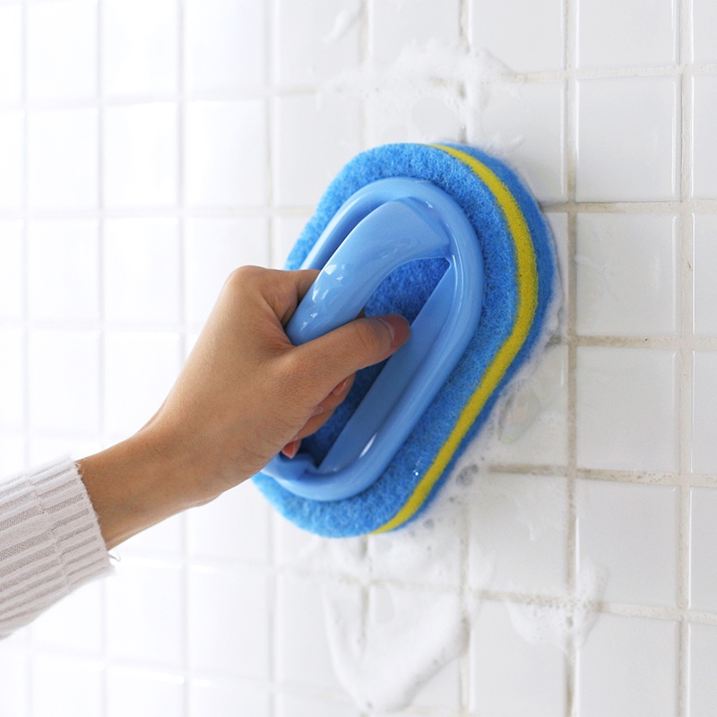 [Unggulan] Sikat Spons Pembersih Toilet Kamar Mandi Dapur Dengan Gagang/Cleaning Car Glass Groove Windshield Wiper/Windows Cleaning Brush Sponge Scrub Brushes/Alat Pembersih