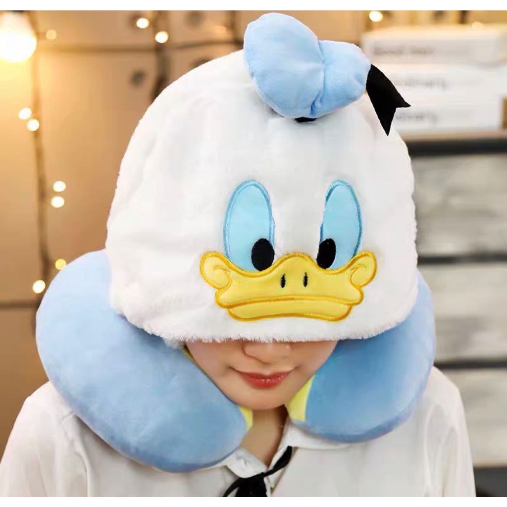 BANTAL LEHER BEBEK DONALD DUCK DAISY DUCK NECK PILLOW IMPOR