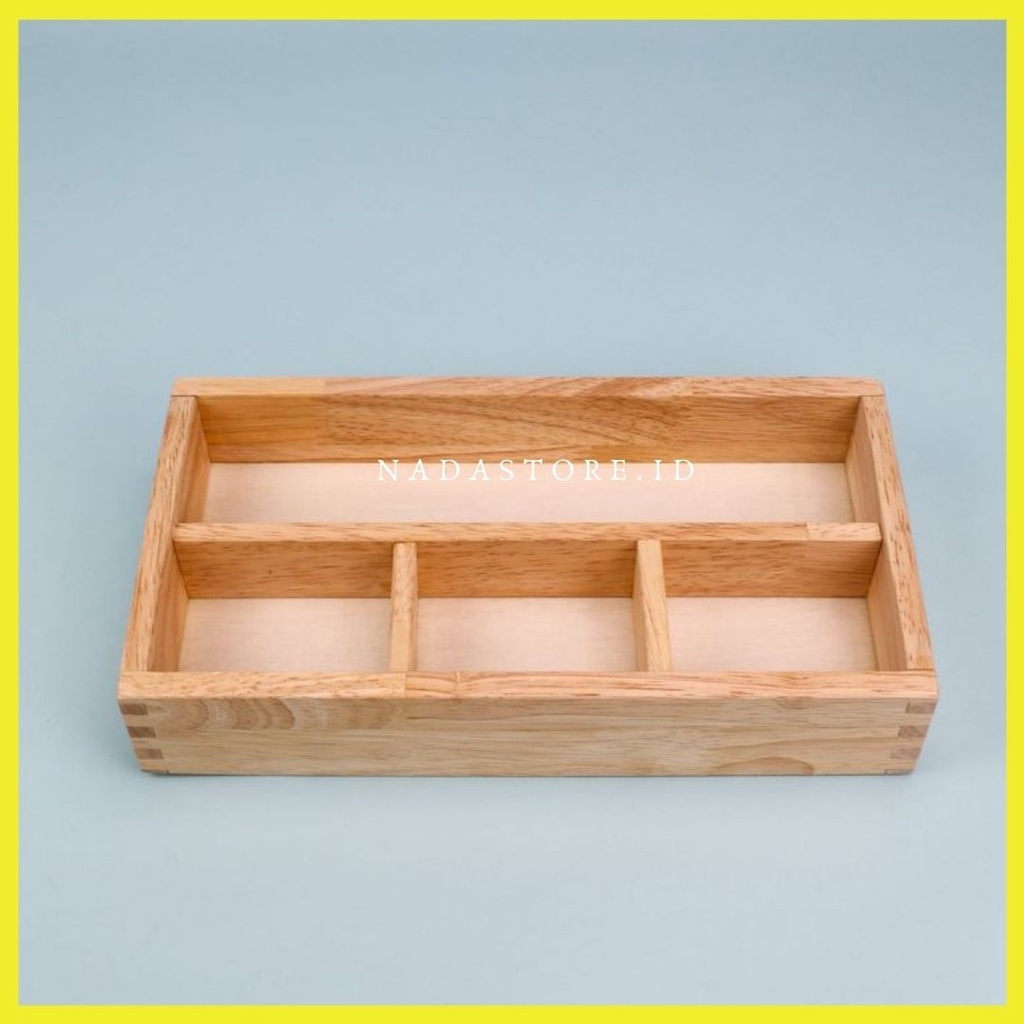 NADASTORE - WOODEN DRAWER ORGANIZER / WOODEN TRAY FOR DRAWER / MULTIPURPOSE STORAGE FOR DRAWER