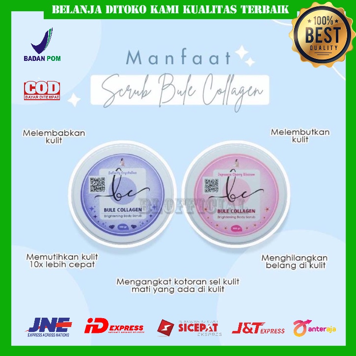 Bule Collagen Body Scrub BPOM + HALAL MUI