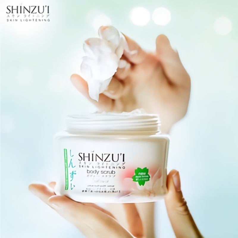 Shinzu'i Skin Lightening Body Scrub / Shinzui Body Scrub Lulur Mandi 120gr - BPOM ORI 100%