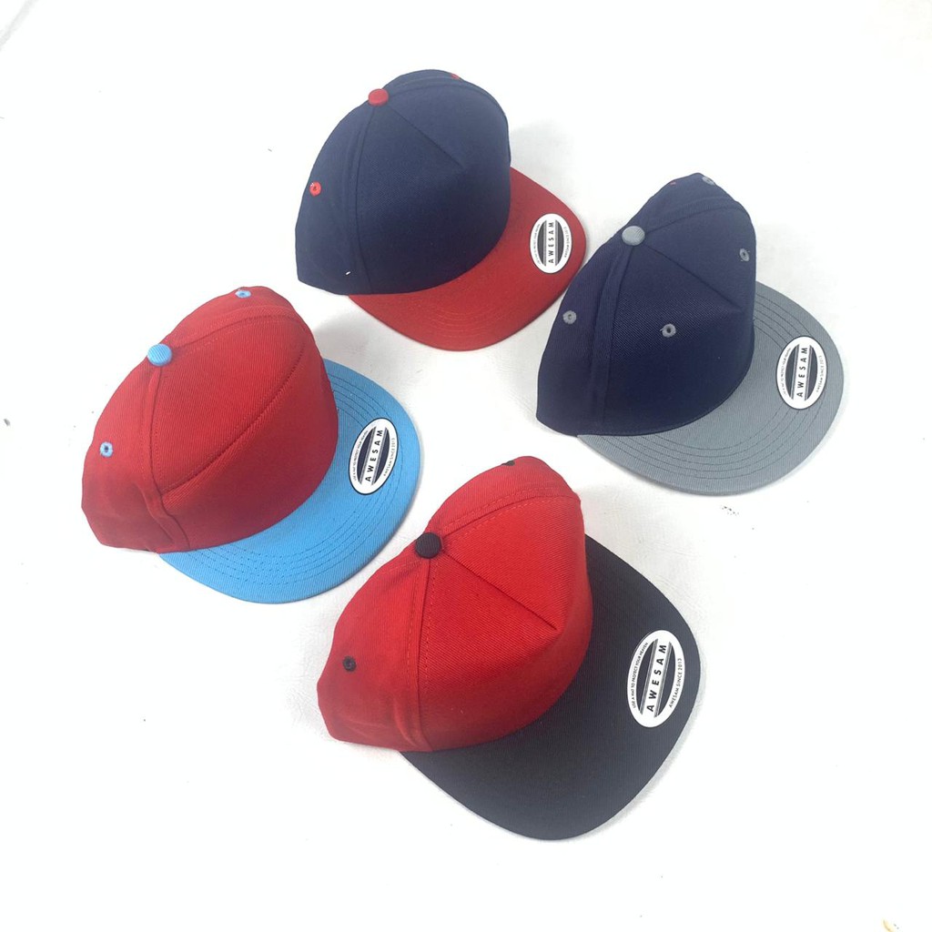 TOPI SNAPBACK KOMBINASI CUSTOM BORDIR GAMBAR KUALITAS DISTRO TOPI HIP HOP