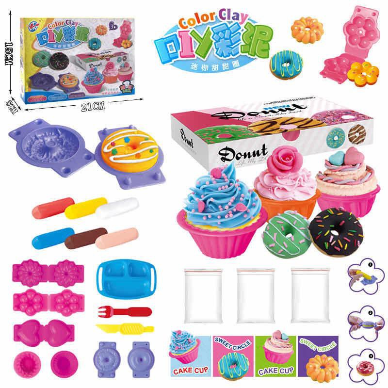 [semuajual]Mainan Anak Kereta Api Plastisin Cetakan Kue Mie Dan Mainan Lain/Clay Playing Train-Donut