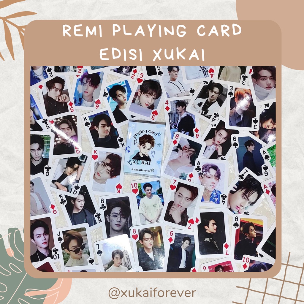 KARTU REMI CUSTOM /KARTU REMI XUKAI / PLAYING CARD XUKAI / PLAYING CARD CUSTOM / REMI / CUSTOM REMI 