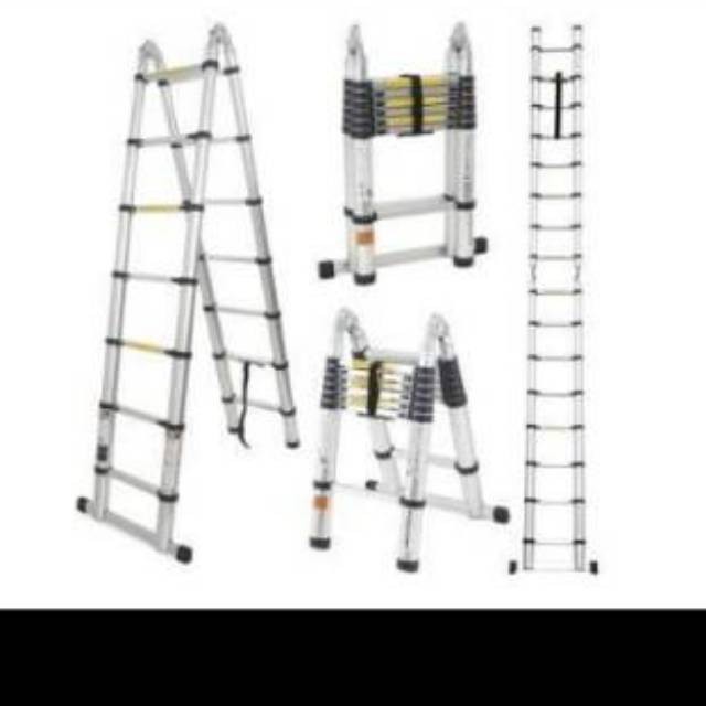 Tangga Lipat Double 5.0M/ Double Telescopic Ladder