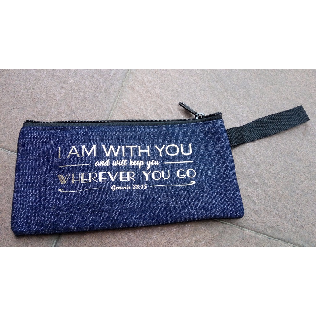 

TEMPAT PENSIL JEANS POUCH / CUSTOM DESIGN / Quotes