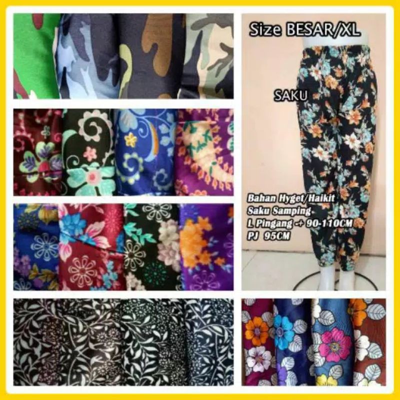 Fashion Muslim Celana LEGGING HYGET motif celamis wanita