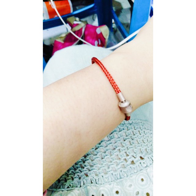 Gelang Tali Kawat Anti Air Waterproof Untuk Charm Liontin Mainan Pandora atau Emas Hongkong