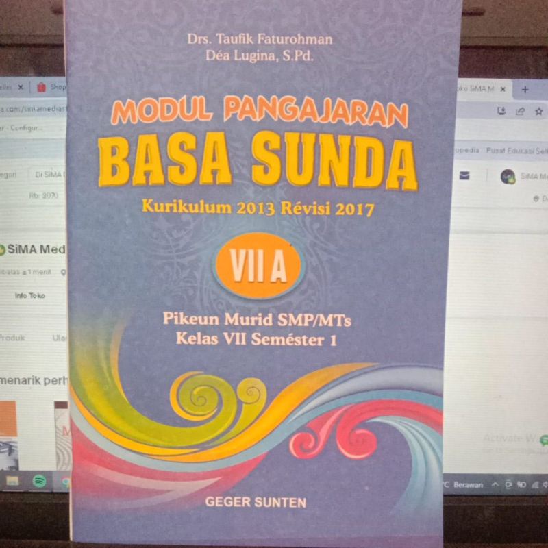 Modul Pengajaran Bahasa Sunda kelas 7 semester 1
