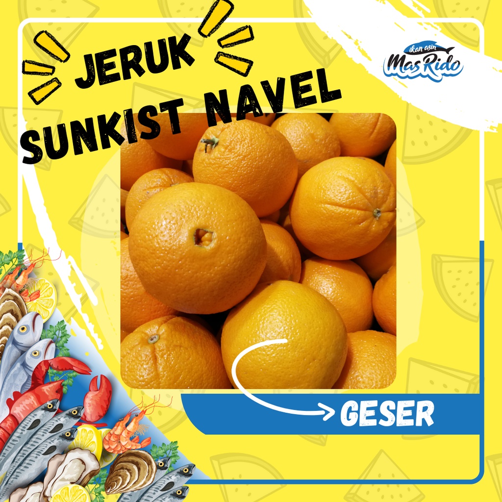 

Buah Jeruk Sunkist Navel Orange Usa Australia Cina Segar Manis Banyak Air Size Jumbo Bisa Kirim Reguler