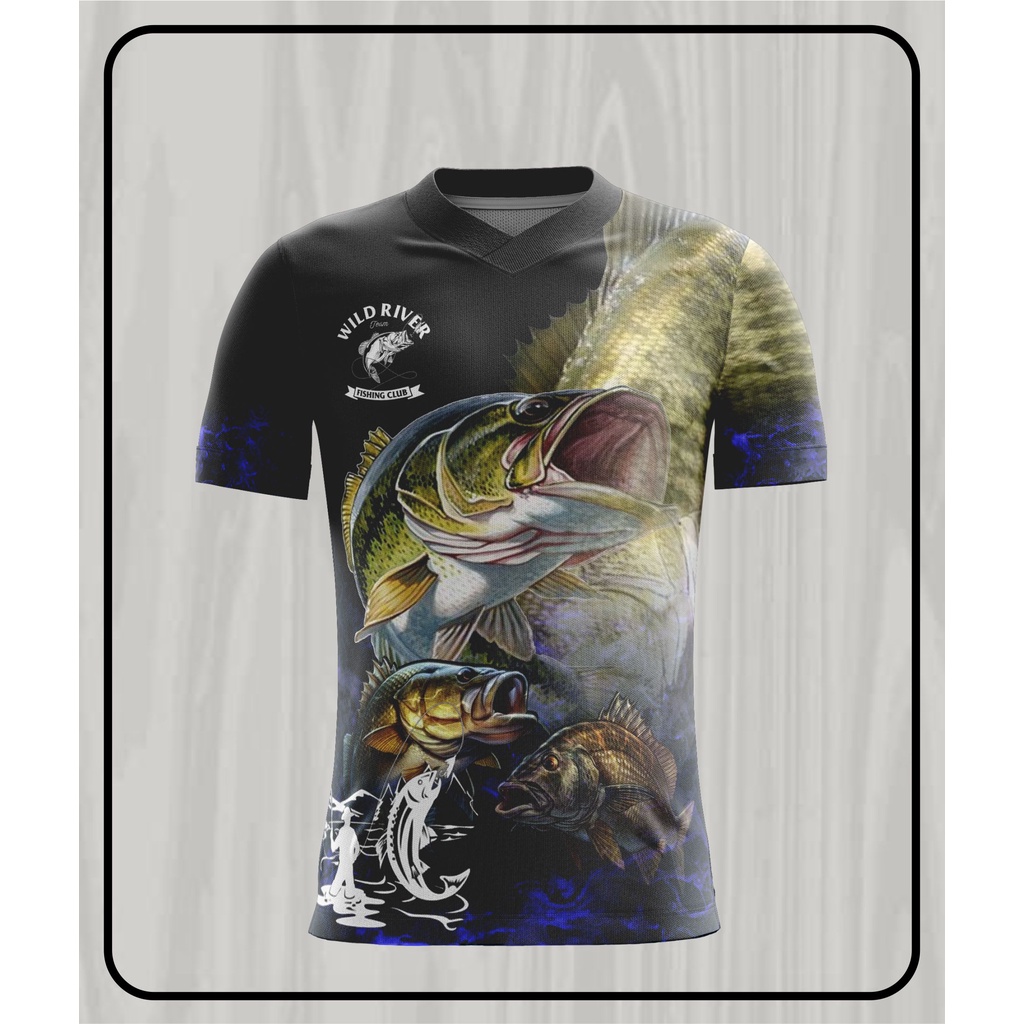 Kaos jersey mancing custom full printing lengan pendek terbaru Tshirt jersey mancing terbaru