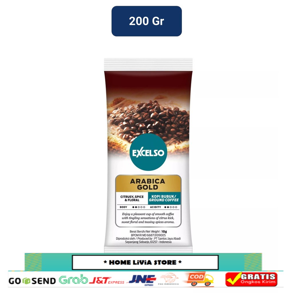 

Excelso Arabica Gold Bubuk Kopi 200 gr