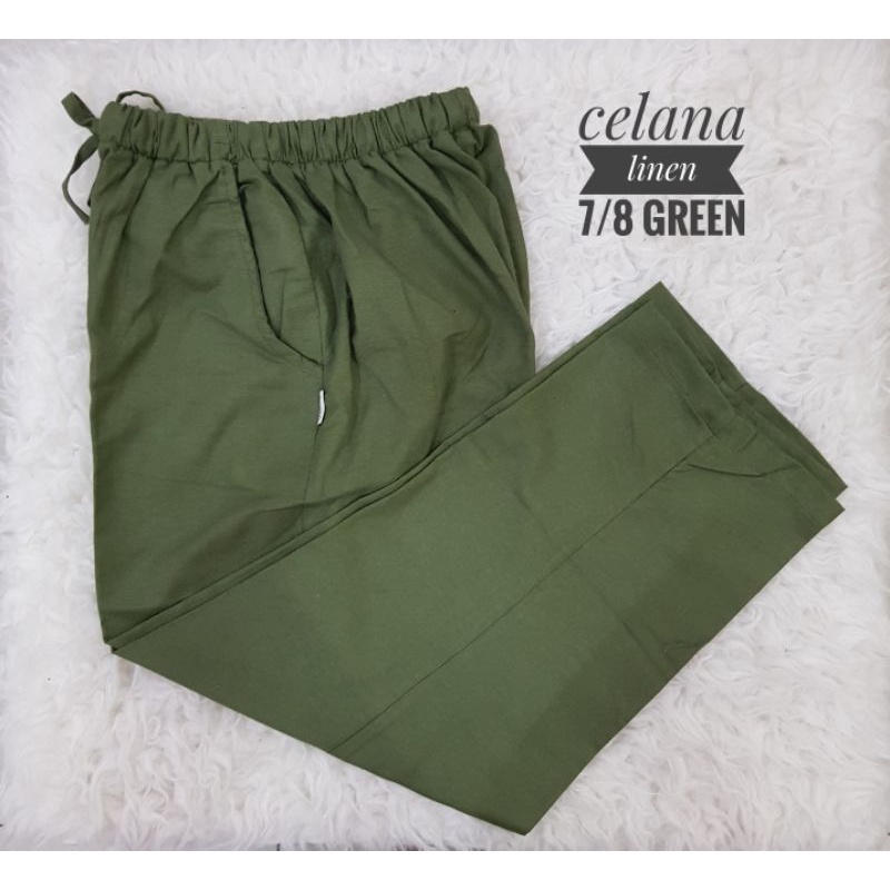 Celana Santai 7/8 Celana Santai Linen Celana 7/8 Celana Jegging 7/8