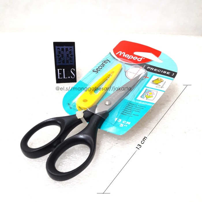 

kertas-pemotong- maped precise scissors with cap 13 cm ( gunting ) -pemotong-kertas.