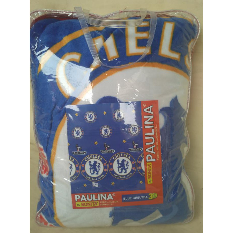 Selimut Chelsea - Slimut Tidur Bonita - Selimut Motif Bola