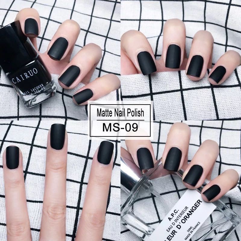 CAIRO MATTE NAIL POLISH NON PEEL OFF PREMIUM / kutek doff matt non peel off nail TIDAK BERACUN HALAL