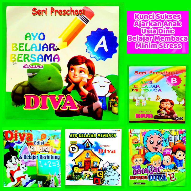PROMOO DVD video Belajar bersama diva -KASET pembelajaran anak Diva