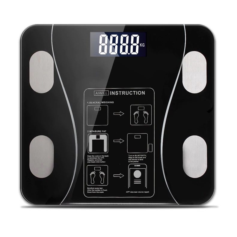 Timbangan Badan Digital BMI Kadar Lemak Lengkap Body Fat Scale Mass Monitor Analysis 180 Kg