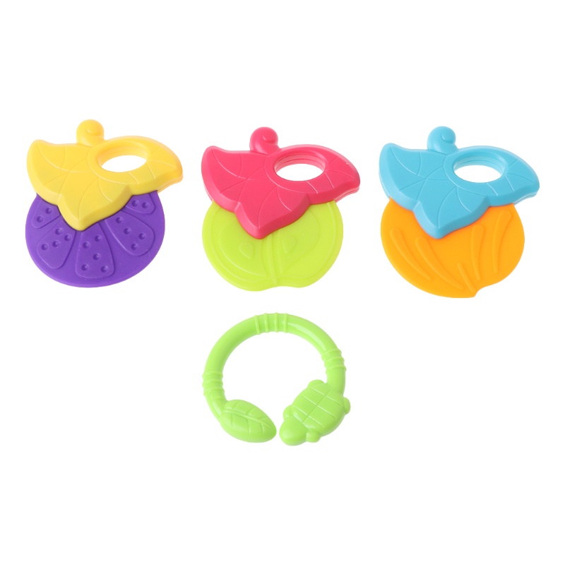 Mary Mainan Teether Bentuk Buah Bahan Silikon Untuk Bayi