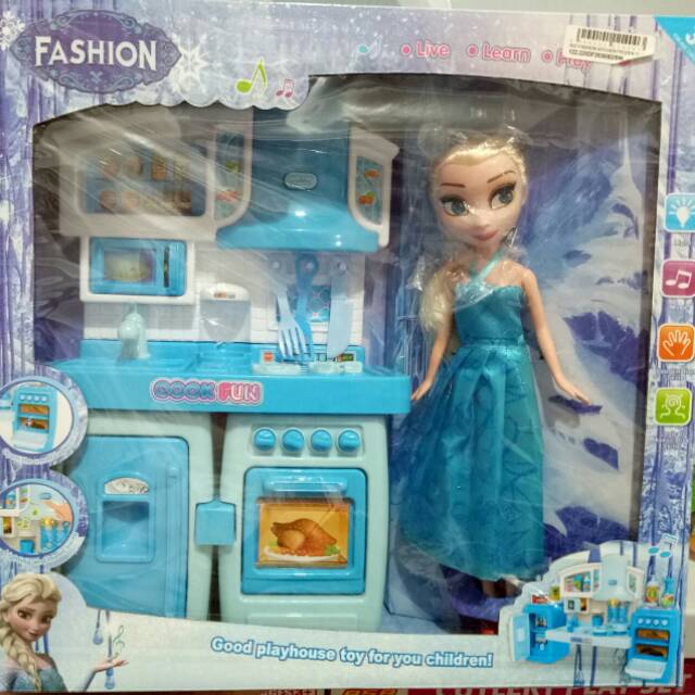 Elsa Anna Kitchen Set Frozen Mainan Kado Hadiah Anak Perempuan Keren
