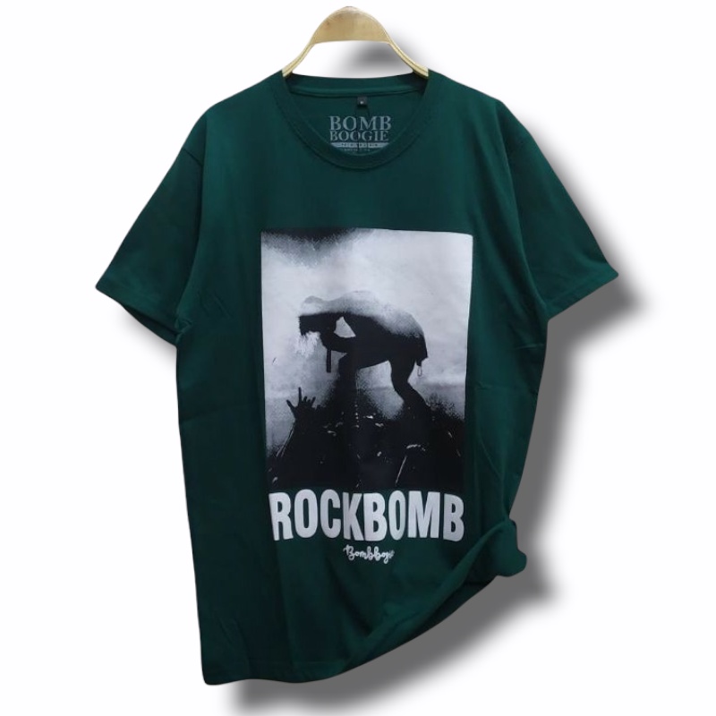 Kaos Pria Lengan Pendek Kaos Distro Baju Kaos Bombogie Original Size L dan XL-17